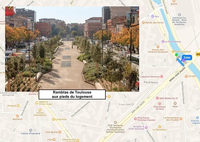 Le Bonrepos - 2 Chambres Clim & Parking *