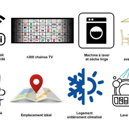 Le Bonrepos - 2 Chambres Clim & Parking *